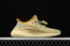 adidas yeezy 350 boost v2 sneakers running side transparent banana yellow sky